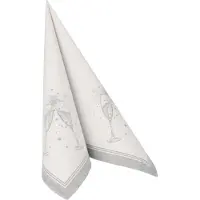 Papstar 50 Servetten ROYAL Collection 1/4 vouw 40 cm x 40 cm zilver Festivities