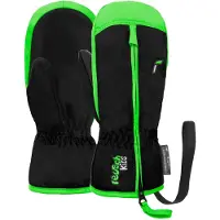 Reusch Want Kids Ben Mitten Black / Neon Green-1 - 2 jaar