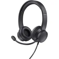 Trust Home & Office Ayda headset bedraad hoofdband bellen/muziek zwart