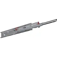 Fulterer RVS ladegeleider 1802 - 450 mm | draagkracht tot 68 kg | volledig uittrekbaar |bodemmontage met hoeklijn | set van 2 |