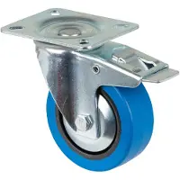 BS Rollen Zwenkwiel | wiel d. 100 mm draagvermogen 140 kg | met rem kunststof | 104x80 mm | 1 stuk - L520.B61.101 L520.B61.101