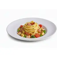 Cookinglife Diepe borden / Pastaborden - Porselein - Wit - ø 27 cm - 6 Stuks