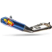 FMF 19-26 Yamaha YZ250F/FX Anodized Titanium Factory 4.1 RCT Full System w/Blue Cap