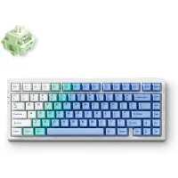 MCHOSE G75 Pro - Mechanisch Gaming Keyboard - PC Behuizing - Matcha Latte Switch V2 - 75% Layout - Cherry Profile - PBT Double Shot - Gasket Mount - 8000mAh - 3 Modi - Arctic Snow