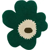Marimekko Unikko badmat 73x74 cm Emerald-off white-mol