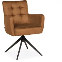 Bommel Wonen Armstoel Royce - draaibaar - microleder Oxx Camel - pocketvering - OP=OP