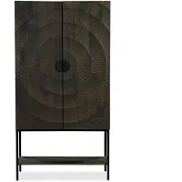 Bommel Wonen Opbergkast Curling - 100 cm - Mangohout Loom Naturel - 2 deuren