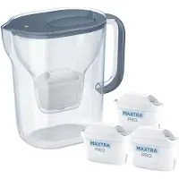 Brita Style Essential+ filterkan, inclusief 3 MaxtraPro PP filters (donkerblauw)
