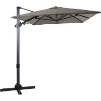Axi Milad Premium Zweefparasol 200x300cm Antraciet/taupe