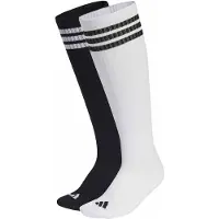 Adidas Sportsokken '3 Stripes Knee 2 Pair Pack' zwart / wit