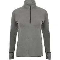 Tombo Langarm T-shirt 1/4 zip vrouw