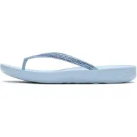 FitFlop iqushion sparkle cloudy blue dames slippers – lichtgewicht ergonomische teenslippers