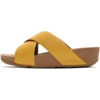 FitFlop Lulu cross slide sandals leather