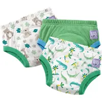 Bambino Mio Set van 3 herbruikbare zindelijkheidsbroekjes in Groen Jungle | Sneller en met vertrouwen zindelijk worden |