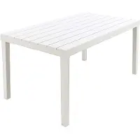 Buitengewoon Boet Tuintafel Sumatra Wit 78x138 cm