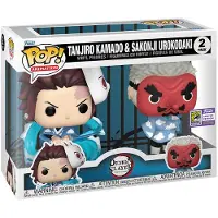 Funko POP! Pop! Demon Slayer - Tanjiro Kamado & Sakonji Urokodaki, set van 2 vinylfiguren (exclusief voor de zomerconventies van 2023)