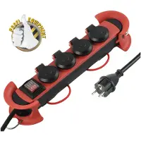 MaxTrack IP44 outdoor stekkerdoos met 4 contacten | schakelaar | 3 meter