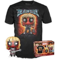 Funko POP! Pop! Deadpool T-shirt, Heavy Metal, maat XL, met vinyl-verzamelfiguur, cadeau-idee voor volwassenen