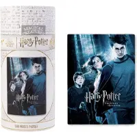 Harry Potter , Puzzel 500 stuks en de Gevangene van Azkaban met Cilindrische Doos, Noir / Bleu