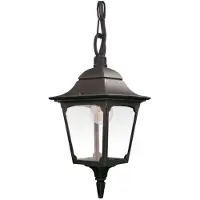 Elstead Lighting Chapel buiten hanglamp, zwart Chapel, dimbaar, zwart, Aluminium, Landelijk