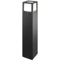 ROSSINI ILLUMINAZIONE Oliver Bollard, antracietkleurige staande buitenlamp met E27-fitting, IP65-bescherming, 65 cm - Rossini Group, veelzijdige buitenlamp gemaakt van aluminium