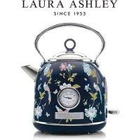 Laura Ashley Elektrische Waterkoker 1,7L 3000W - Temperatuurmeter - Roestvrij staal - Draadloos - Elveden Navy