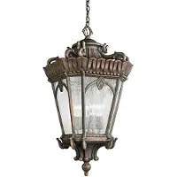 Kichler LED Buiten Hanglamp Tournai | 1X E27 Max 60W | IP44 | Dimbaar | Londonderry