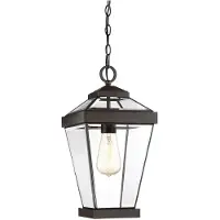QUOIZEL LED Buiten Hanglamp Ravine | 1X E27 Max 60W | Dimbaar | Western Bronze