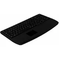 Cherry Industry 4.0 Ultraplat touchpad toetsenbord in notebookstijl met NumPad PS2 Zwart (NL, Bedraad), Toetsenbord, Zwart