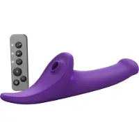 Strap-On-Me - Multi Orgasm Dildo - Strapless Strap-on met Luchtdruk Stimulatie - Paars