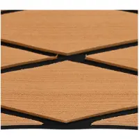 vidaXL Bootmat Gestreept Bruin en zwart 190 x 70 cm EVA