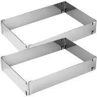 Zenker Set van 2 Verstelbare Taartvormen 27 tot 52 cm Smart Pastry