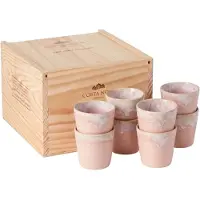 Costa Nova Koffiekopjes Grespresso Soft Pink 190 ml - 8 stuks - Gift box