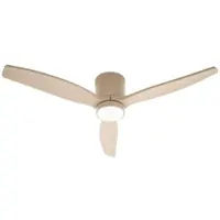 LUCANDE Sorin LED buitenplafondventilator beige - , Sorin, Beige, Woonkamer, Metaal, Modern