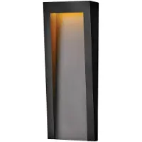 HINKLEY LED Wand Buitenlamp Taper | 10.5W 3000K 860Lm 830 | IP44 | Dimbaar | Textured Black