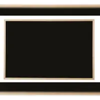 BI-Office Krijtbord met houten lijst, zwart, 40 x 30 cm.