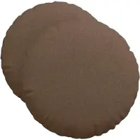 vidaXL Zitkussens 2 st Stof Bruin Ø50 x 19 cm