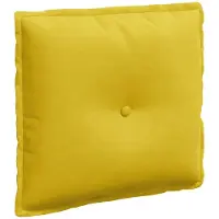 vidaXL Rugkussen Geel 50 x 45 cm Corduroy stof