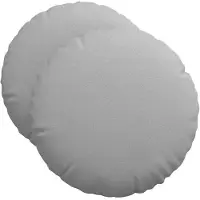 vidaXL Zitkussens 2 st Stof Wolkgrijs Ø50 x 19 cm