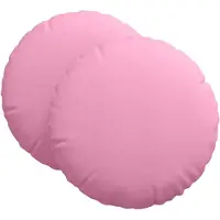 vidaXL Zitkussens 2 st Stof Roze Ø60 x 21 cm