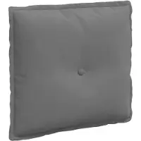 vidaXL Rugkussen Donkergrijs 50 x 45 cm Microvezel Stof
