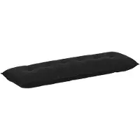 vidaXL Rugkussen Zwart 160 x 50 cm Corduroy stof