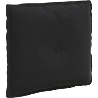 vidaXL Rugkussen Zwart 50 x 45 cm Corduroy stof