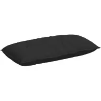 vidaXL Rugkussen Zwart 100 x 50 cm Microvezel Stof