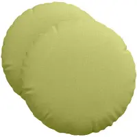 vidaXL Zitkussens 2 st Stof Lichtgroen Ø50 x 19 cm