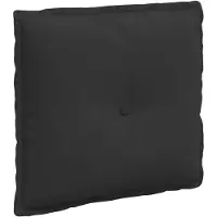 vidaXL Rugkussen Zwart 50 x 45 cm Microvezel Stof