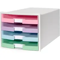 HAN IMPULS Ladesysteem PS (Polystyreen) Wit 4 Lades 28 x 36,7 x 23,5 cm