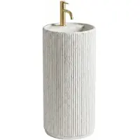 REA - Wastafel Margarita White, Ronde - 39 x 39 x 85 cm