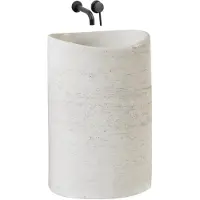 REA - Merlo - Vrijstaande Wastafel - Beige, Ecru - 34X55X85,5Cm