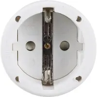 Q-Link Contrastekker | (Randaarde, PVC, 10/16 A, Wit)